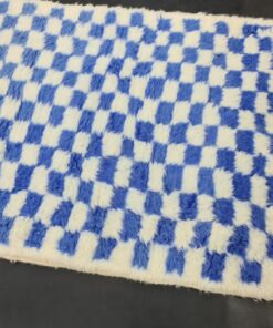 Blue and White Runner