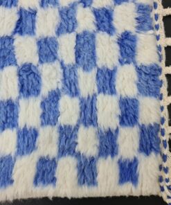 Blue and White Runner