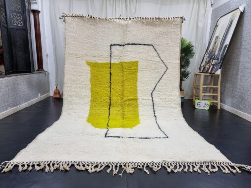 HERA- Abstract Minimalist Rug - Beni Ourain Carpet 7x10