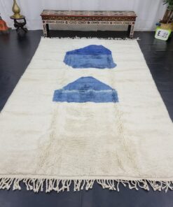 White And Blue Rug