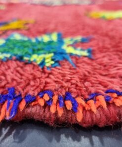 Red Geometric Boujad Rug