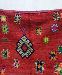 Red Geometric Boujad Rug