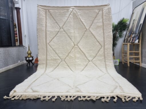 Geometric White Rug