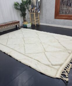 Geometric White Rug