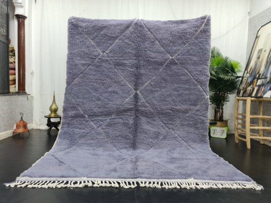 Heather Purple Rug, Sheep Wool Rug