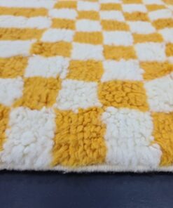 White And Mustard Carpet