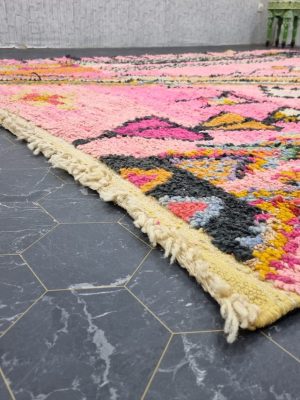 Moroccan Berber Carpet, Tribal Pink Rug
