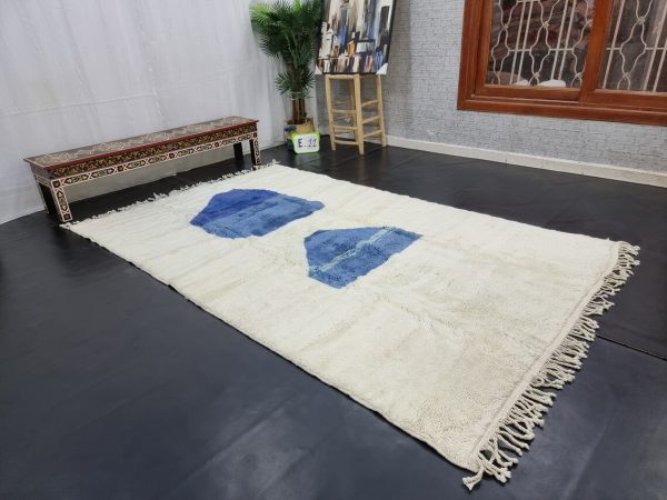 White And Blue Rug