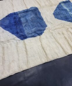 White And Blue Rug
