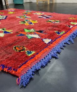 Red Geometric Boujad Rug