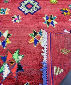 Red Geometric Boujad Rug