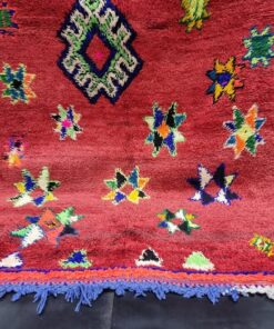 Red Geometric Boujad Rug