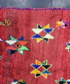 Red Geometric Boujad Rug