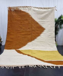 NASIM- Brown Berber Carpet - Zanafi Kilim Rug 6x10