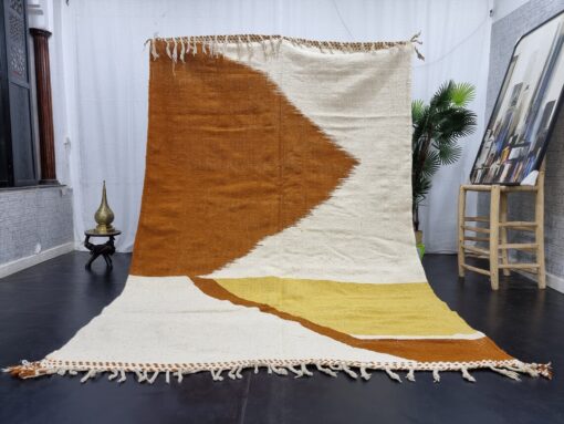 NASIM- Brown Berber Carpet - Zanafi Kilim Rug 6x10