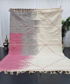 PASHA- Pink Abstract Rug - Zanafi Kilim Rug 7x10