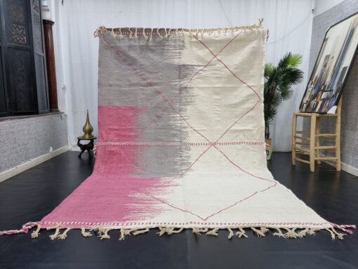 PASHA- Pink Abstract Rug - Zanafi Kilim Rug 7x10