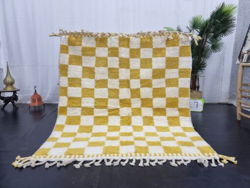 White And Yellow Rug