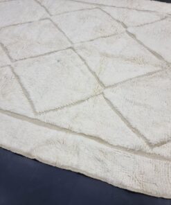 Geometric White Rug