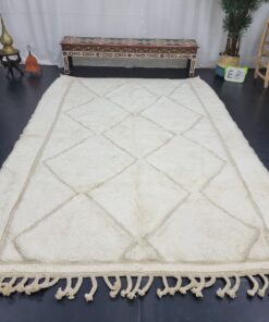 Geometric White Rug