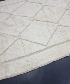 Geometric White Rug