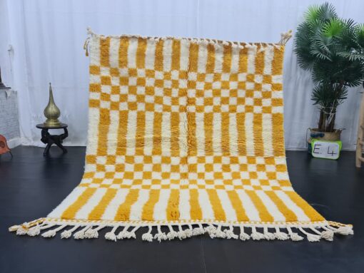 White And Mustard Carpet
