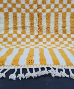 White And Mustard Carpet