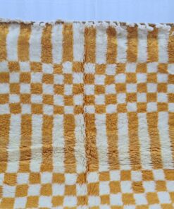 White And Mustard Carpet