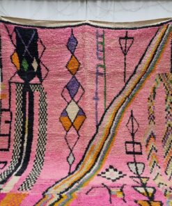 Moroccan Berber Carpet, Tribal Pink Rug