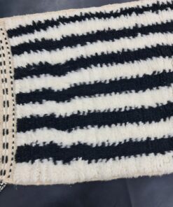 White And Black Rug, Moroccan Berber Carpet