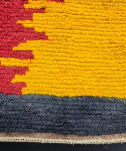 Moroccan Berber Carpet, Red And Blue Rug