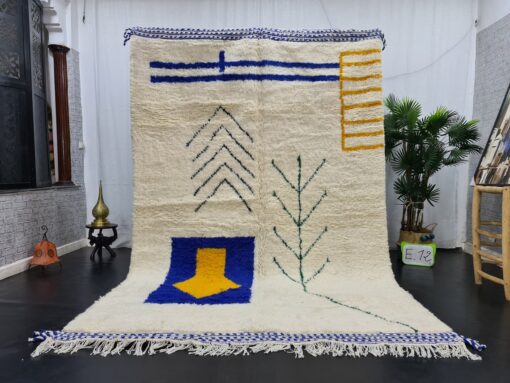 White And Blue Rug