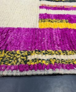 Handmade Boujaad Rug-Purple Wool Rug