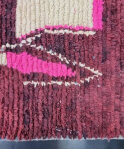 Abstract Brown And Pink Rug
