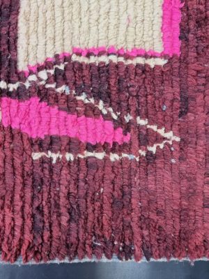 Abstract Brown And Pink Rug