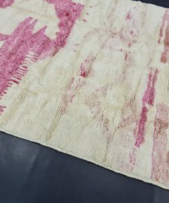 Handmade Moroccan Carpet, Abstract Plush Rug