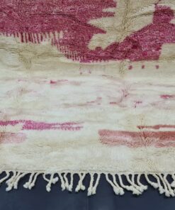 Handmade Moroccan Carpet, Abstract Plush Rug