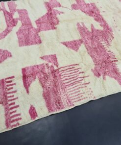 Handmade Moroccan Carpet, Abstract Plush Rug