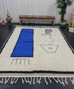 White And Blue Rug