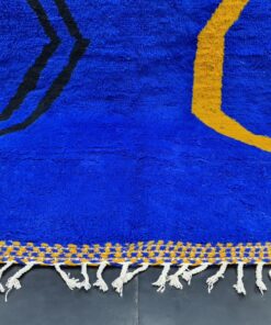 Bright Blue Wool Rug