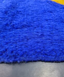 Bright Blue Wool Rug
