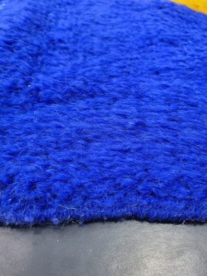 Bright Blue Wool Rug