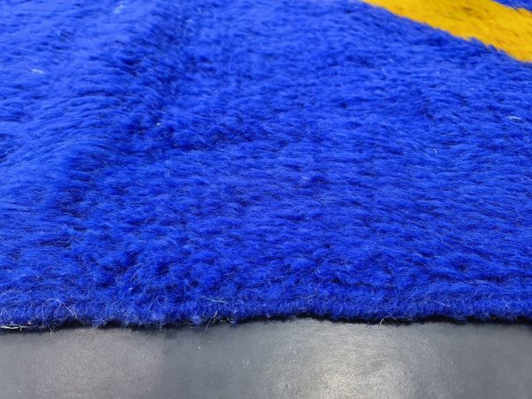 Bright Blue Wool Rug