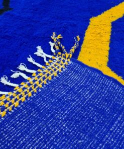 Bright Blue Wool Rug