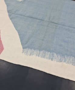 Pale Blue And Pink Carpet