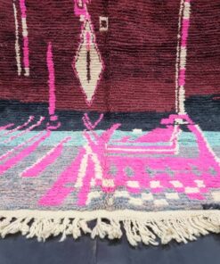 Abstract Brown And Pink Rug