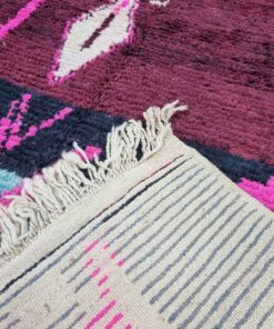 Abstract Brown And Pink Rug