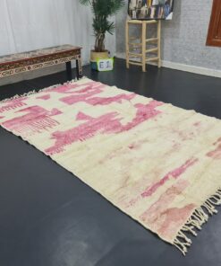 Handmade Moroccan Carpet, Abstract Plush Rug