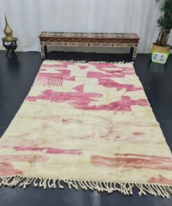 Handmade Moroccan Carpet, Abstract Plush Rug