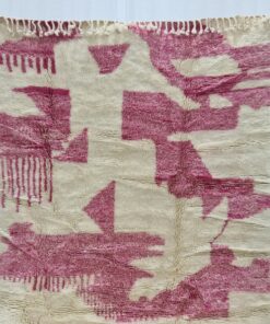 Handmade Moroccan Carpet, Abstract Plush Rug